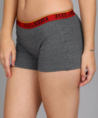 Womens FLIXCHILL Boys Shorts 2Combo (Grey Melange) - Young Trendz