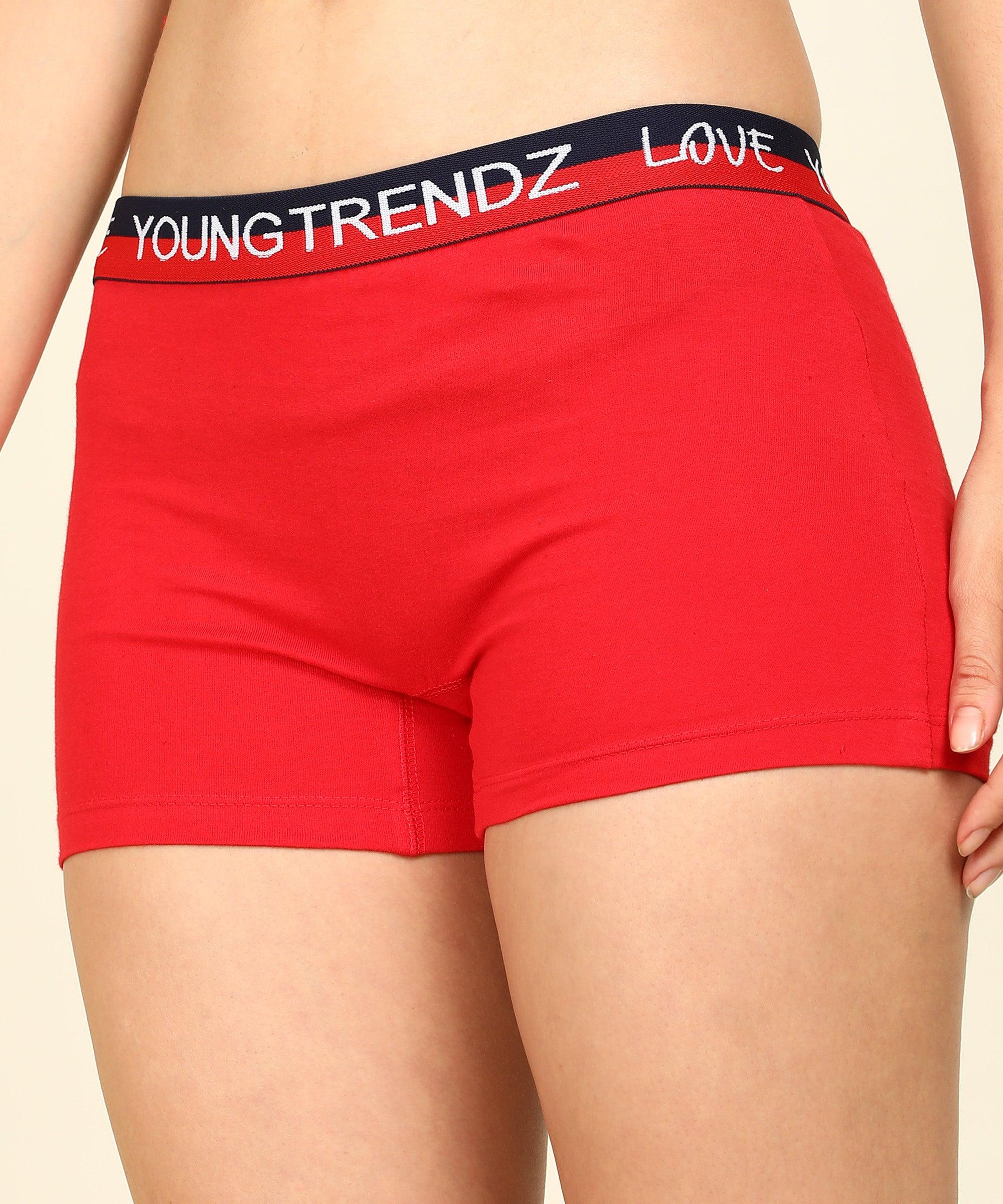 Girls Love Elastic Combo Boyshorts(Pack of 3) - Young Trendz