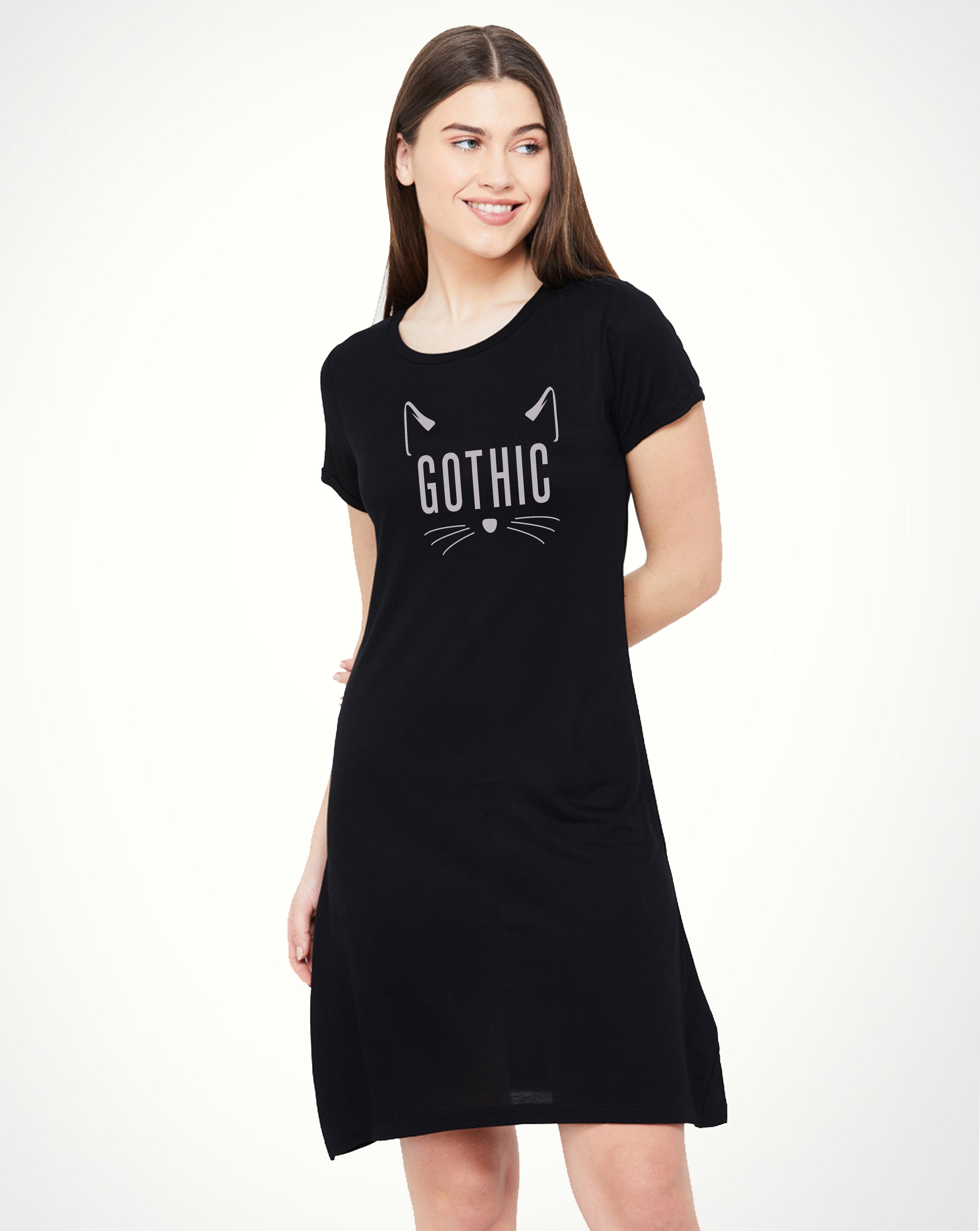 Womens Printed Half sleeve Night Dress - Young Trendz