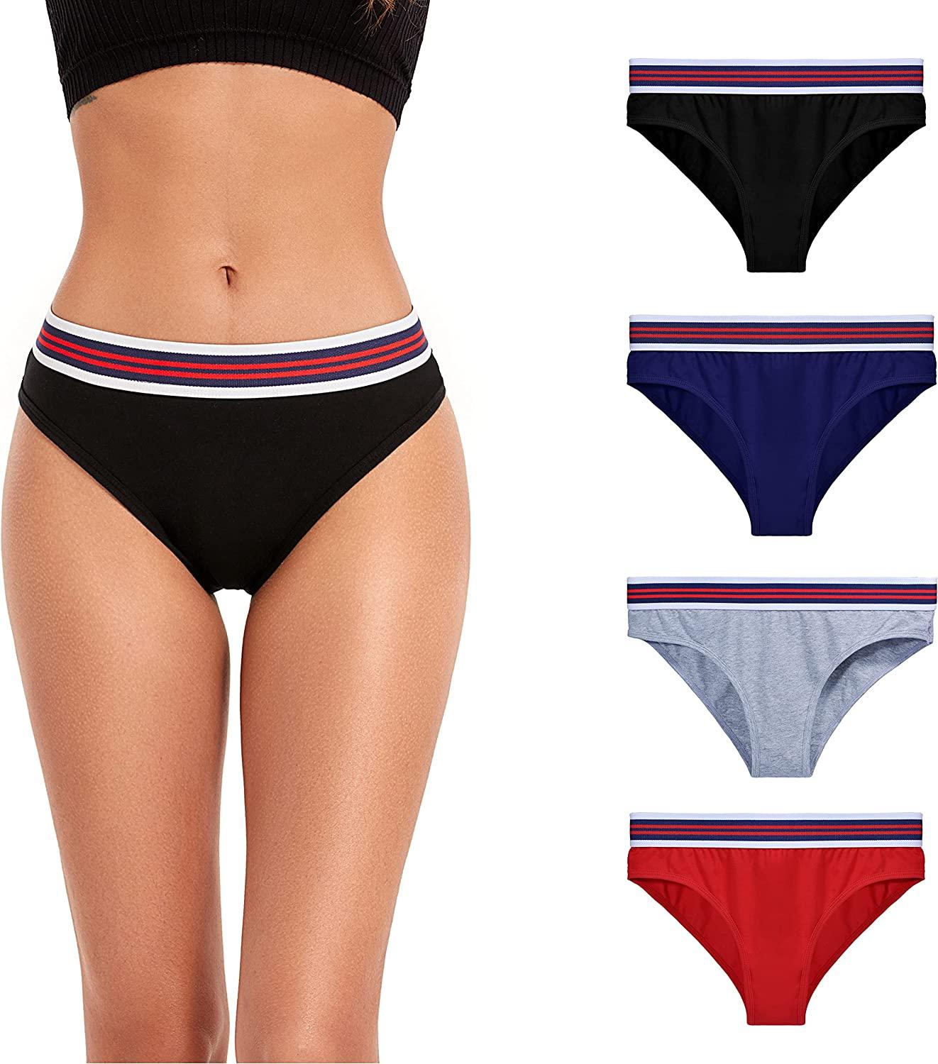 Premium Imported Underwear - Women Pack Of 4 Briefs - Young Trendz