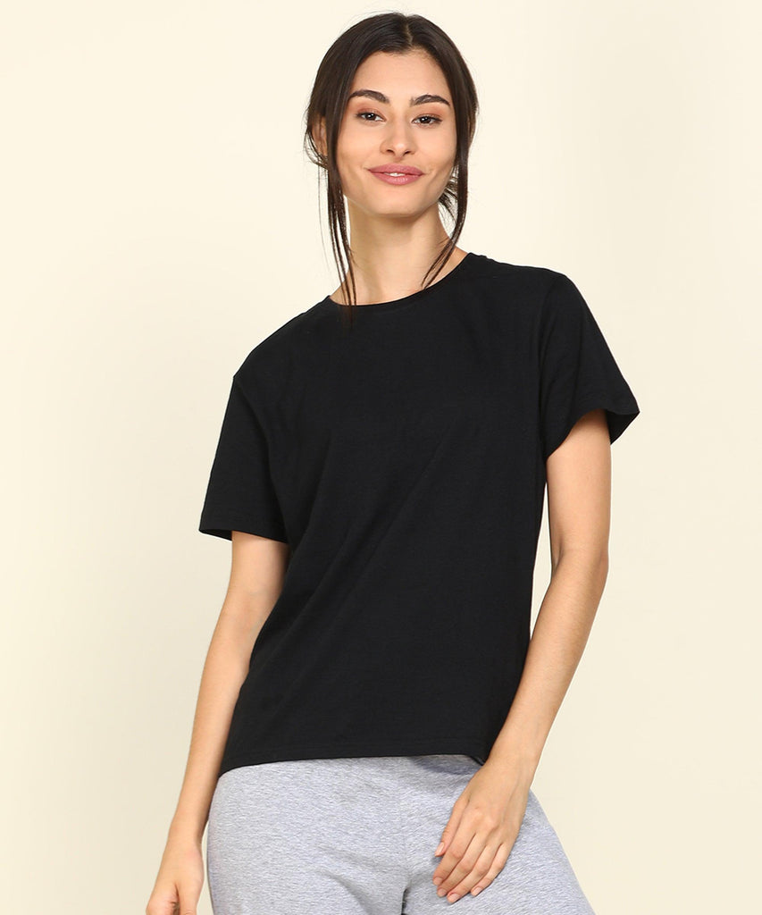 Young Trendz Womens Regular Fit Solid Tshirt - Young Trendz