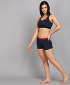 Womens FLIXCHILL Boys Shorts 2Combo (Navy Melange) - Young Trendz
