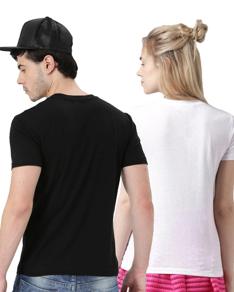 Young Trendz BRO SIS Printed Round Neck T.Shirts (Black & White) - Young Trendz