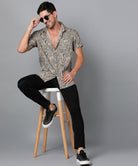 Mens Half Sleeve Casual Printed Shirt - Young Trendz