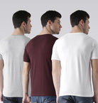 Young Trendz Mens Combo Finger Grey Color Strong Maroon Color and Funny White Color Half Sleeve Printed T-Shirts - Young Trendz