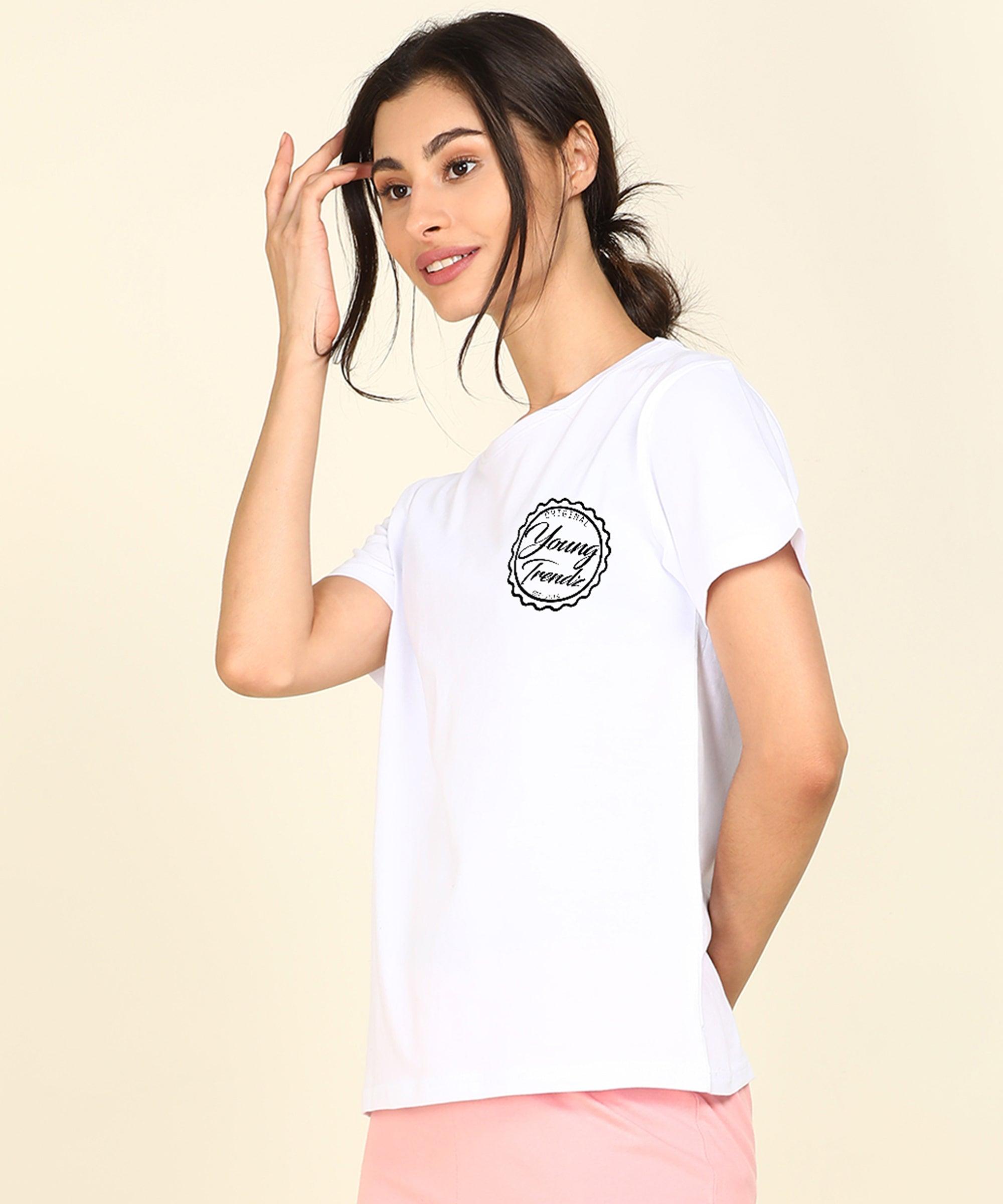 Young Trendz Womens Regular Fit Printed Tshirt - Young Trendz