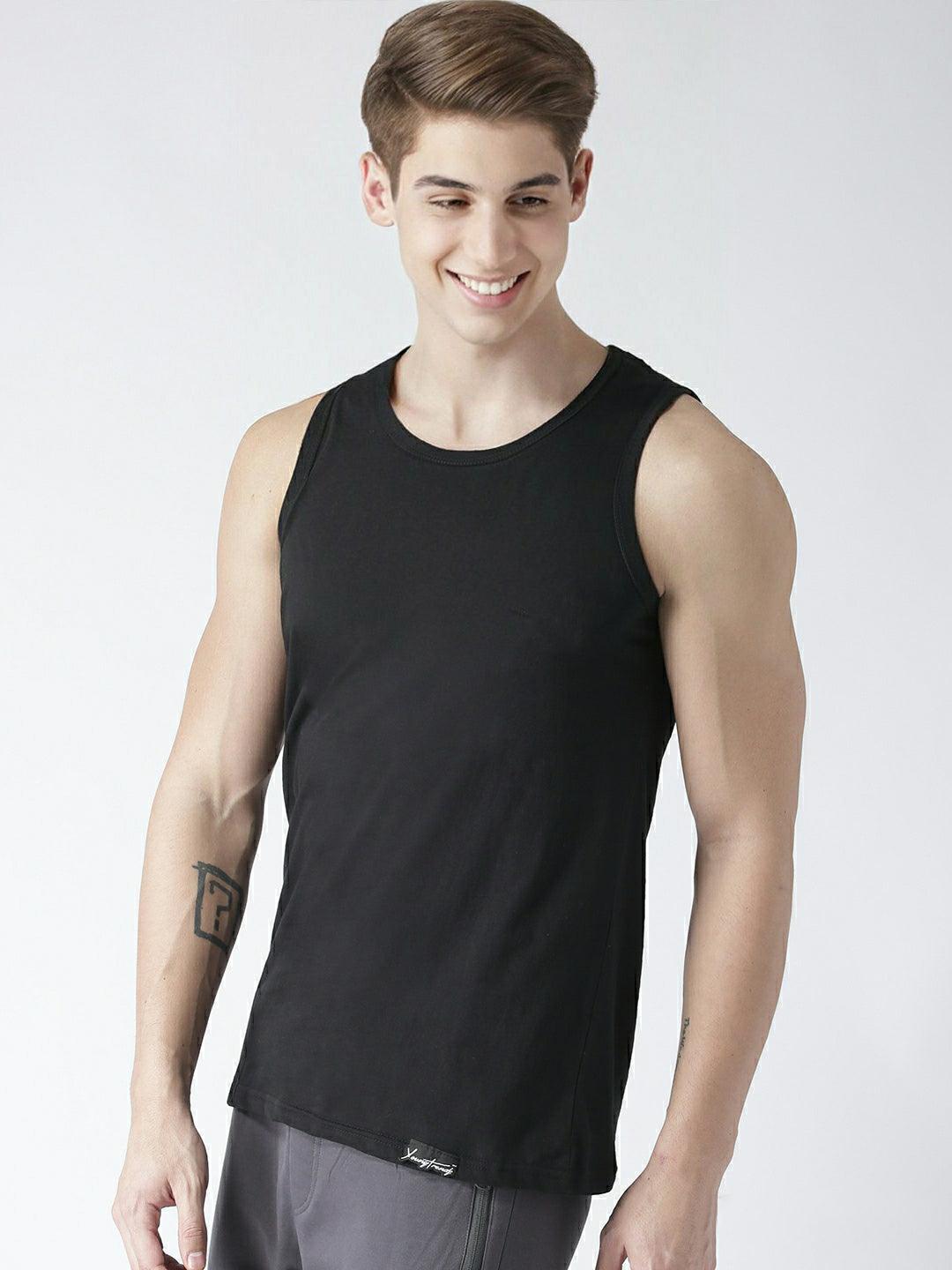 Boys Plain Sleeveless Combo Tshirt - Young Trendz