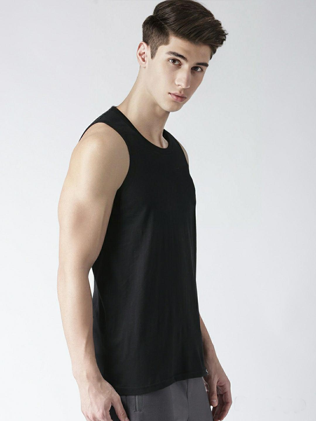 Boys Plain Sleeveless Combo Tshirt - Young Trendz