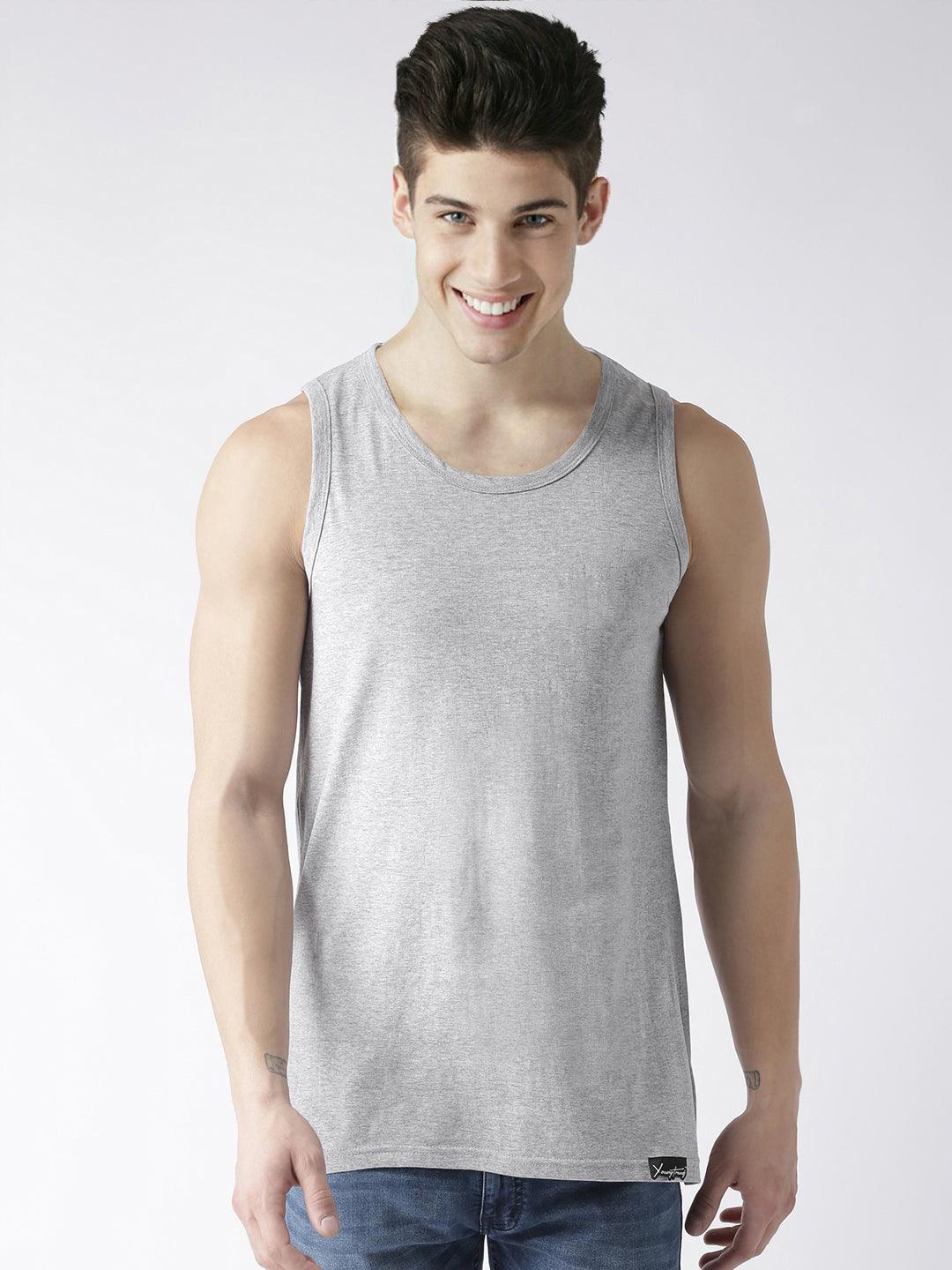 Boys Plain Sleeveless Combo Tshirt - Young Trendz