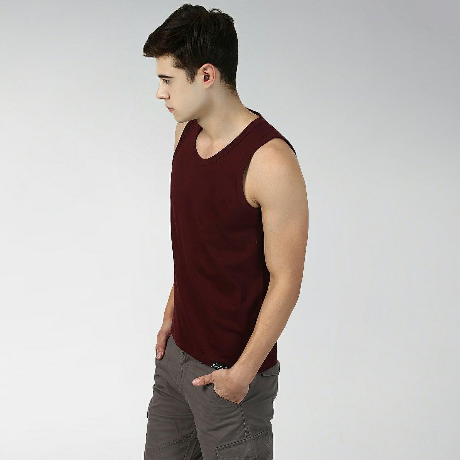 Boys Plain Sleeveless Tshirt - Young Trendz