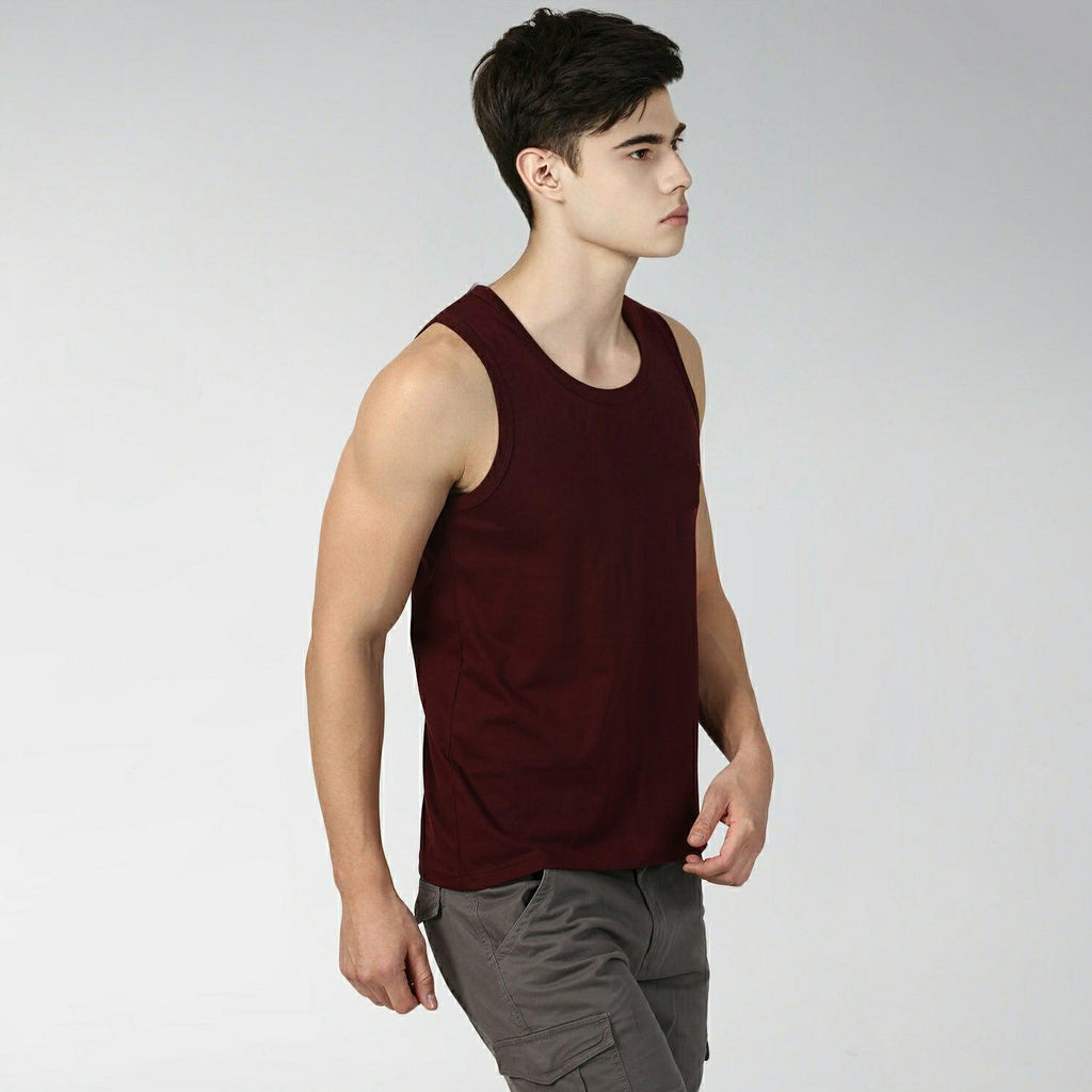 Boys Plain Sleeveless Combo Tshirt - Young Trendz