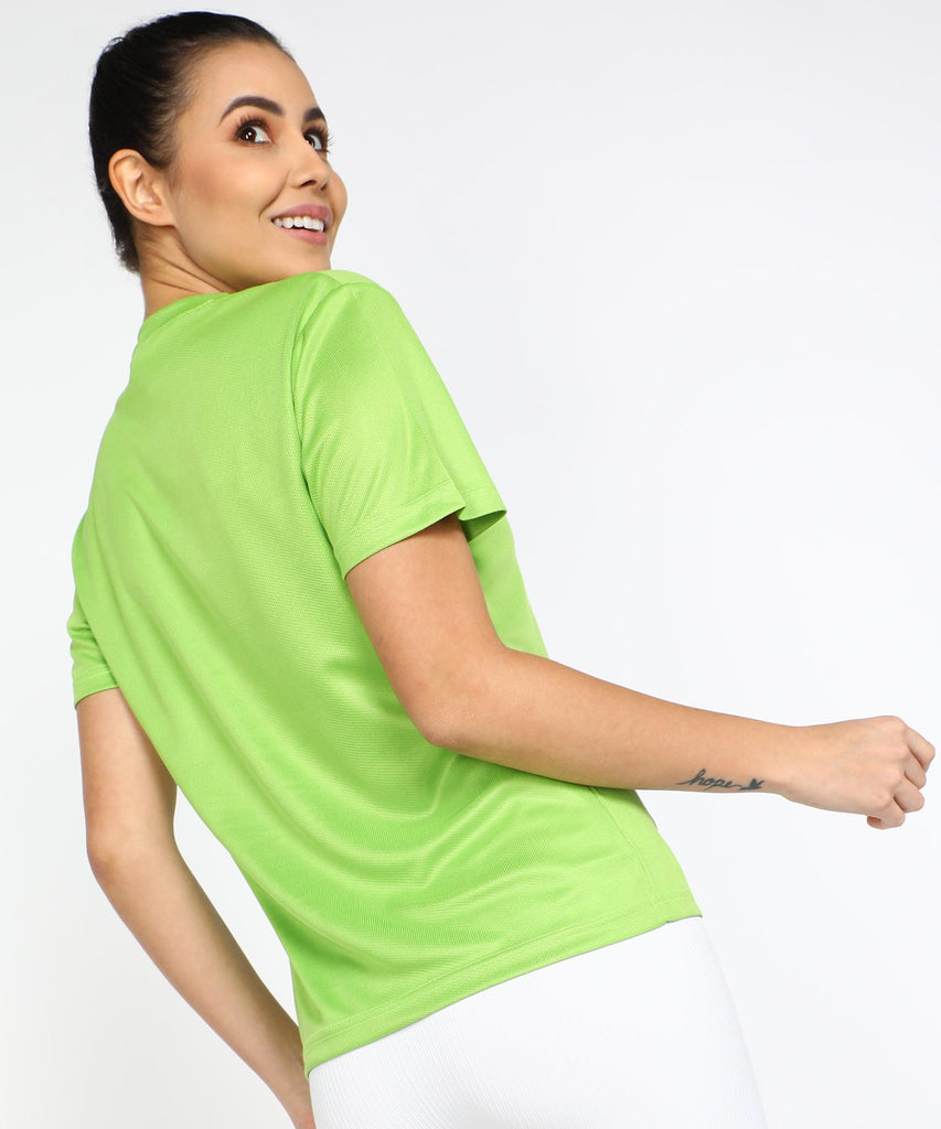 Womens Dry-Fit Sports Combo T.shirt (Blue,Green,White) - Young Trendz