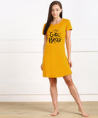 Young Trendz Girls Half Sleeve Printed Nighty - Young Trendz