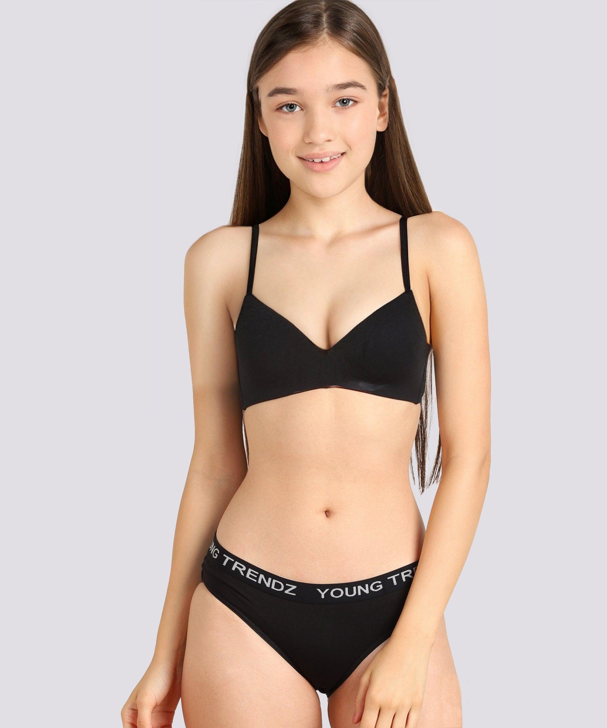 panty Girls YT Elastic Hipster Black Panty – Young Trendz