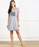 Young Trendz Girls Half Sleeve Printed Nighty - Young Trendz