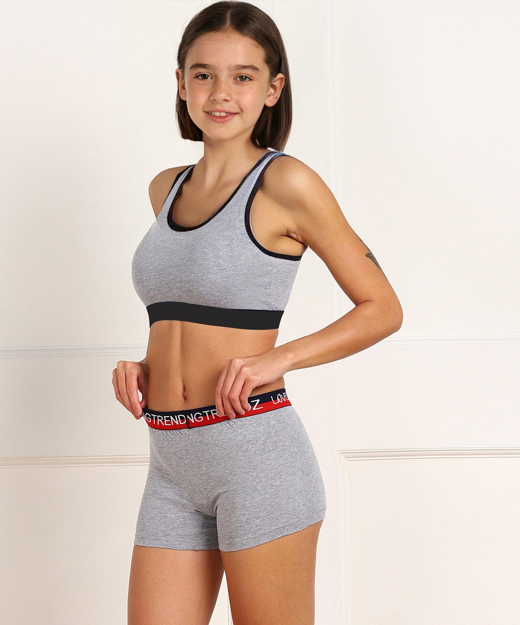 Girls Love Elastic Combo Boyshorts(Pack of 3) - Young Trendz