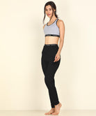 Young Trendz Womens Active Co-Ord Set (Grey_Black) - Young Trendz