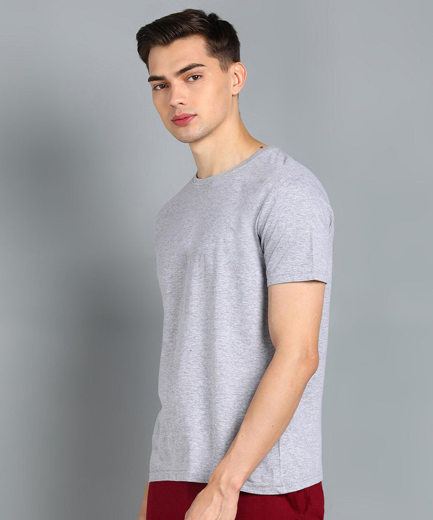 Men Half sleeve Solid Tshirt - Young Trendz