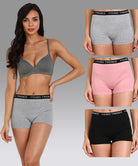 Womens YT Elastic Combo Boyshorts - Young Trendz