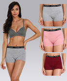 Womens YT Elastic Combo Boyshorts - Young Trendz