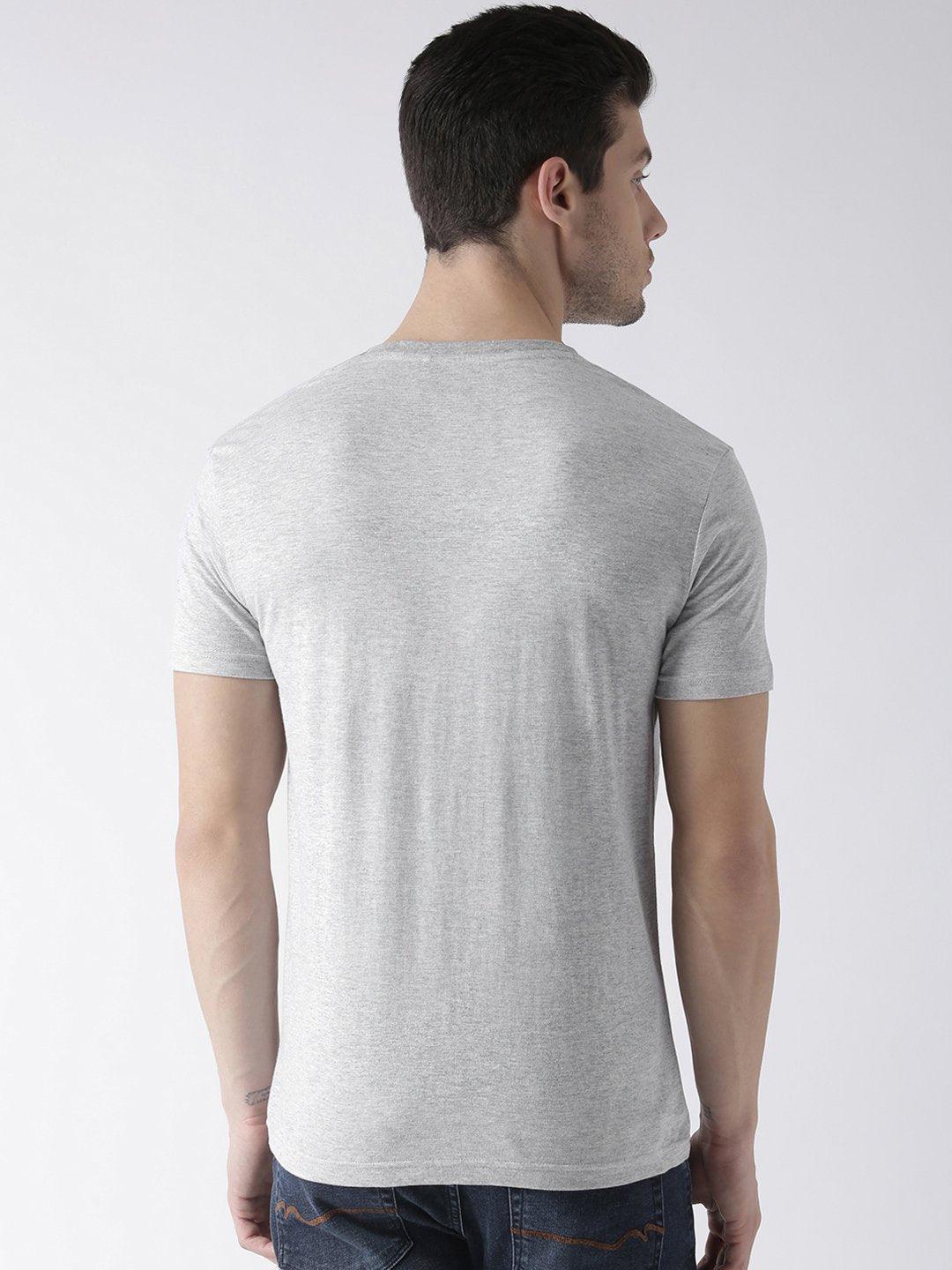 Half Sleeve Pandaeyes Printed Grey Color Tshirts - Young Trendz