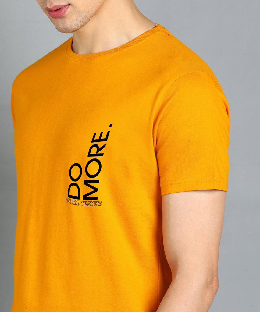 Men Top & Pyjama Co-ord Set (Yellow, Black) Printed - Young Trendz