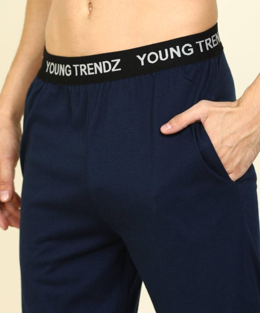 Men Top & Pyjama Co-ord Set (RED) Printed - Young Trendz