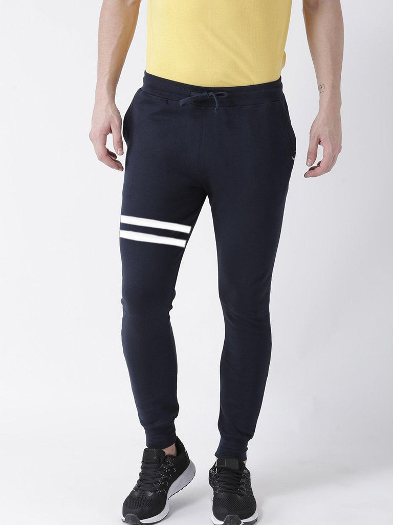 Young Trendz Mens Jogger Navy Color Lines Track Pants - Young Trendz