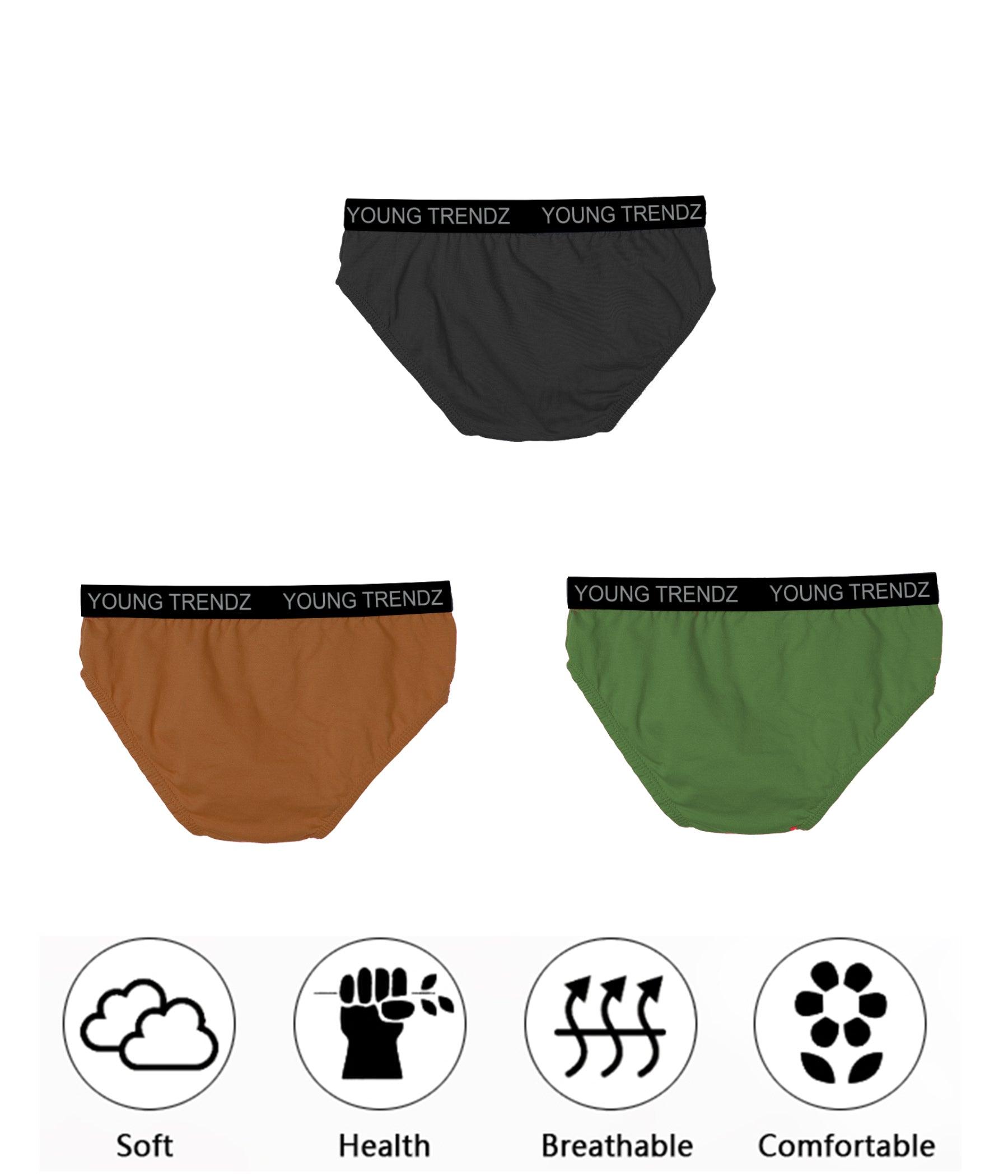 Young Trendz Kids Boys Inner Brief(Pack of 3) - Young Trendz