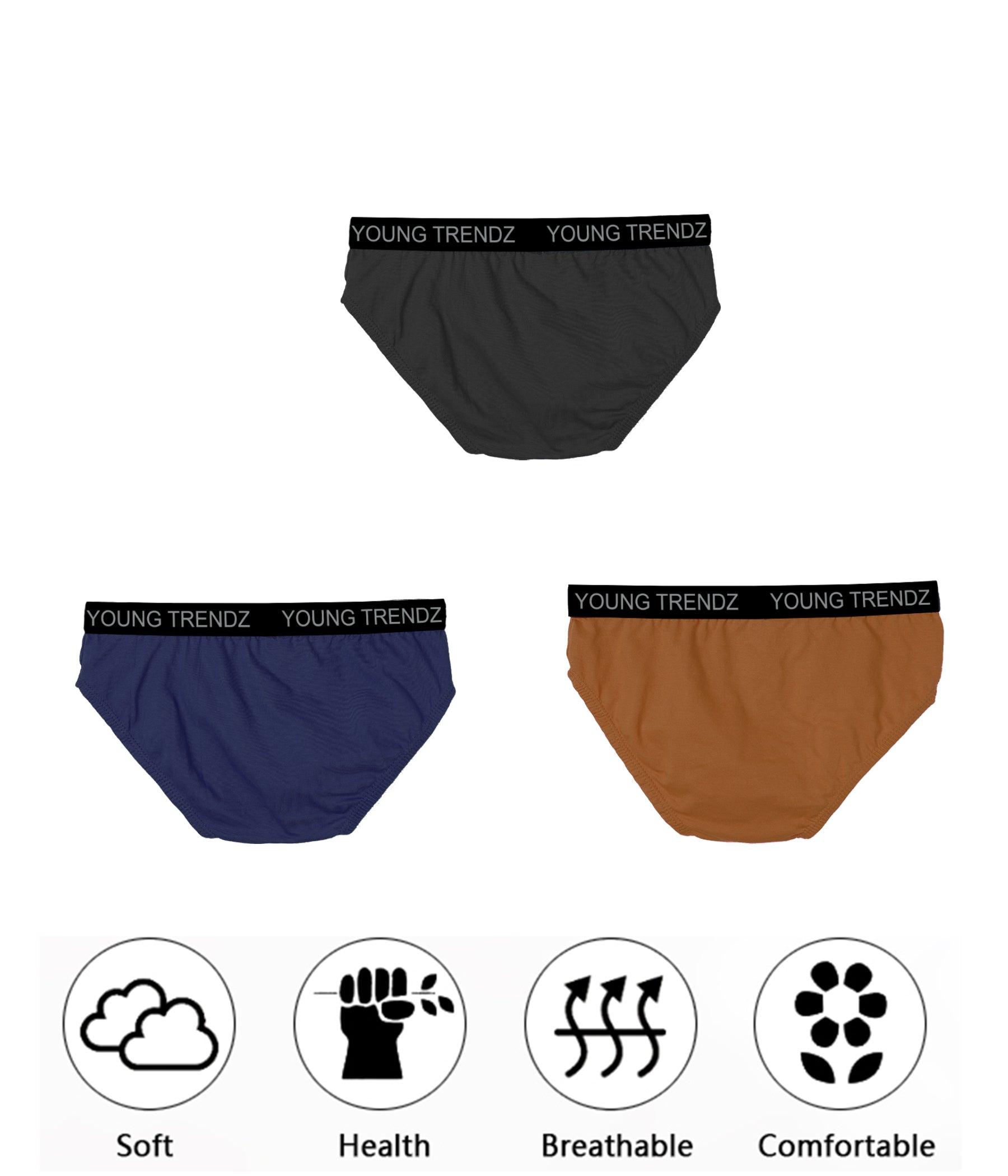 Young Trendz Kids Boys Inner Brief(Pack of 3) - Young Trendz
