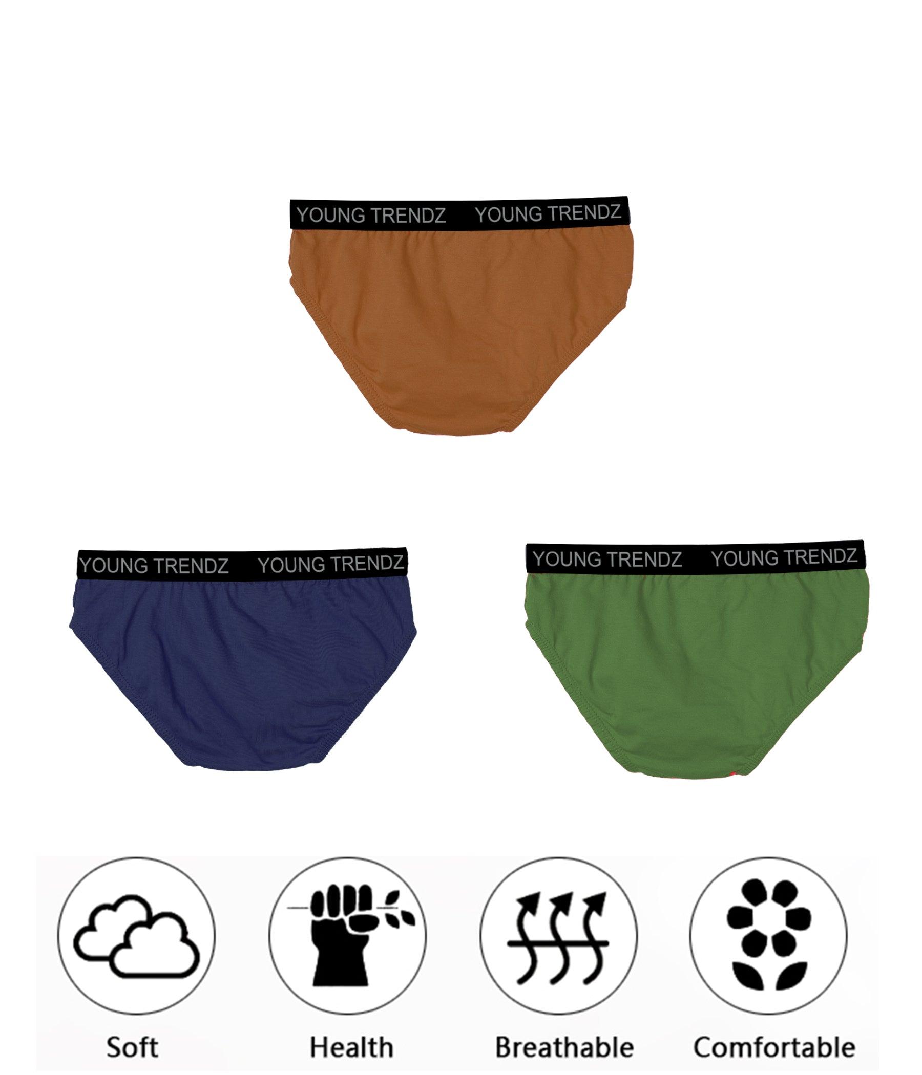 Young Trendz Kids Boys Inner Brief(Pack of 3) - Young Trendz