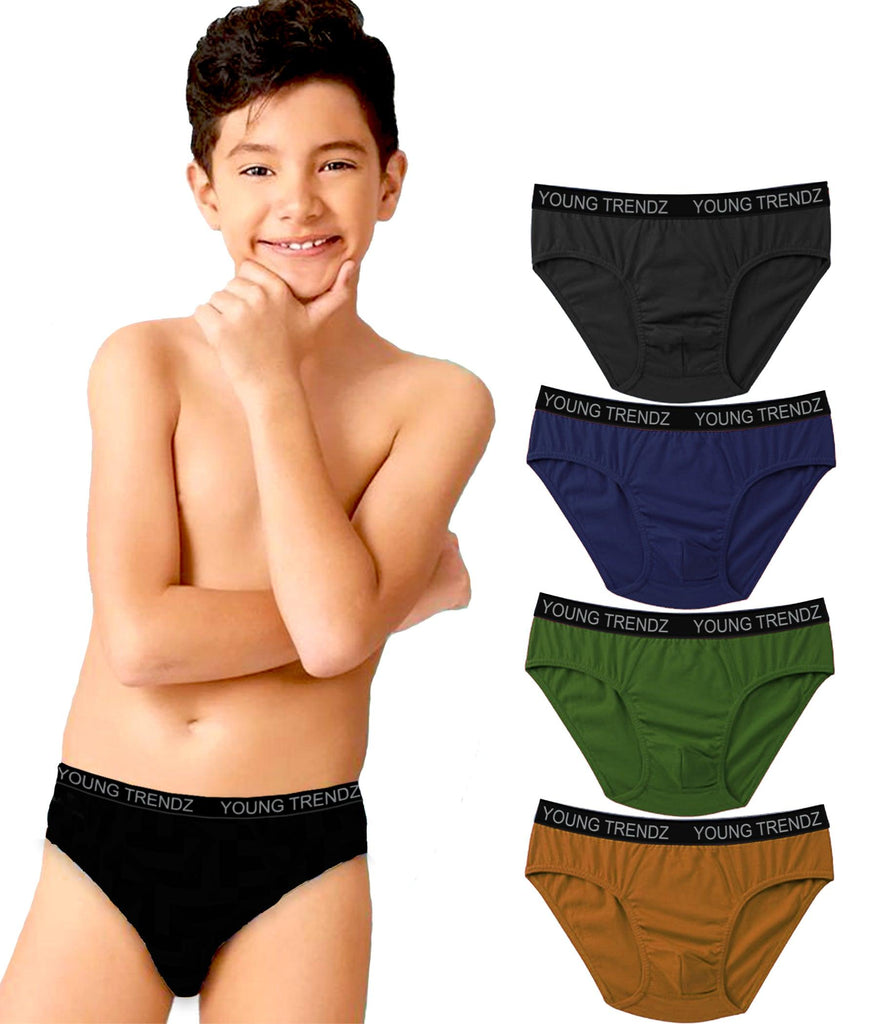 Young Trendz Kids Boys Inner Brief(Pack of 4) - Young Trendz