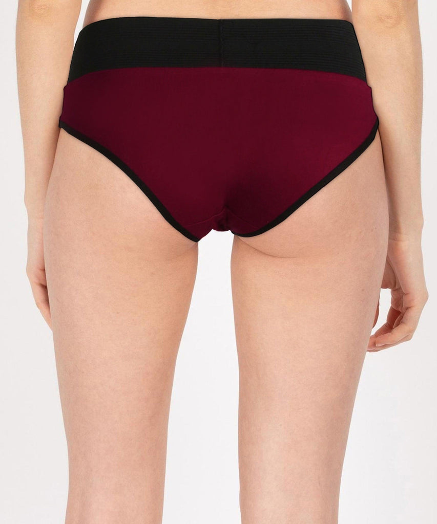 Girls Waist Hipster Maroon Panty - Young Trendz