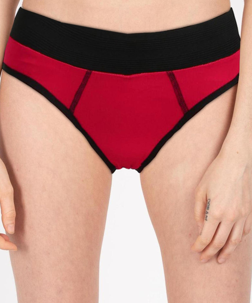 Girls Waist Hipster Red Panty - Young Trendz