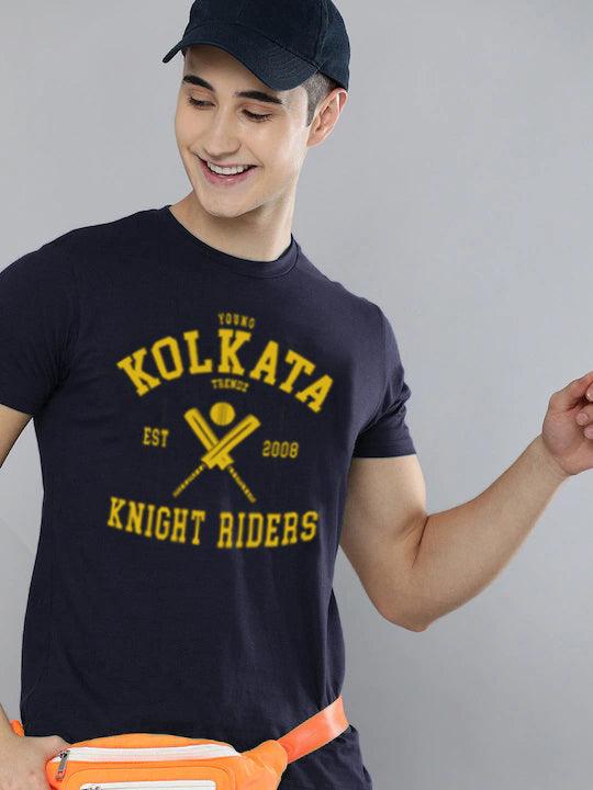 Half Sleeve Mens Kolkata IPL T-Shirts - Young Trendz