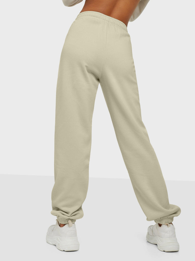 Women's Pocket Printed(LV) Jogger Sweatpants (Khaki) - Young Trendz