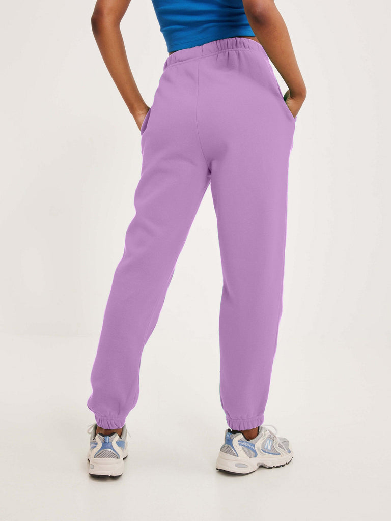 Women's Pocket Printed(LV) Jogger Sweatpants (Lavender) - Young Trendz