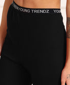 Young Trendz Womens Active Co-Ord Set (Maroon_Black) - Young Trendz