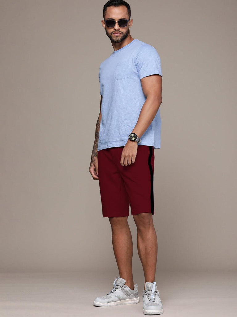 Young trendz Solid Mens Regular CNS Shorts (Maroon) - Young Trendz