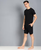 Mens Halfsleeve Tshirt & Shorts Co-ord Set - Young Trendz