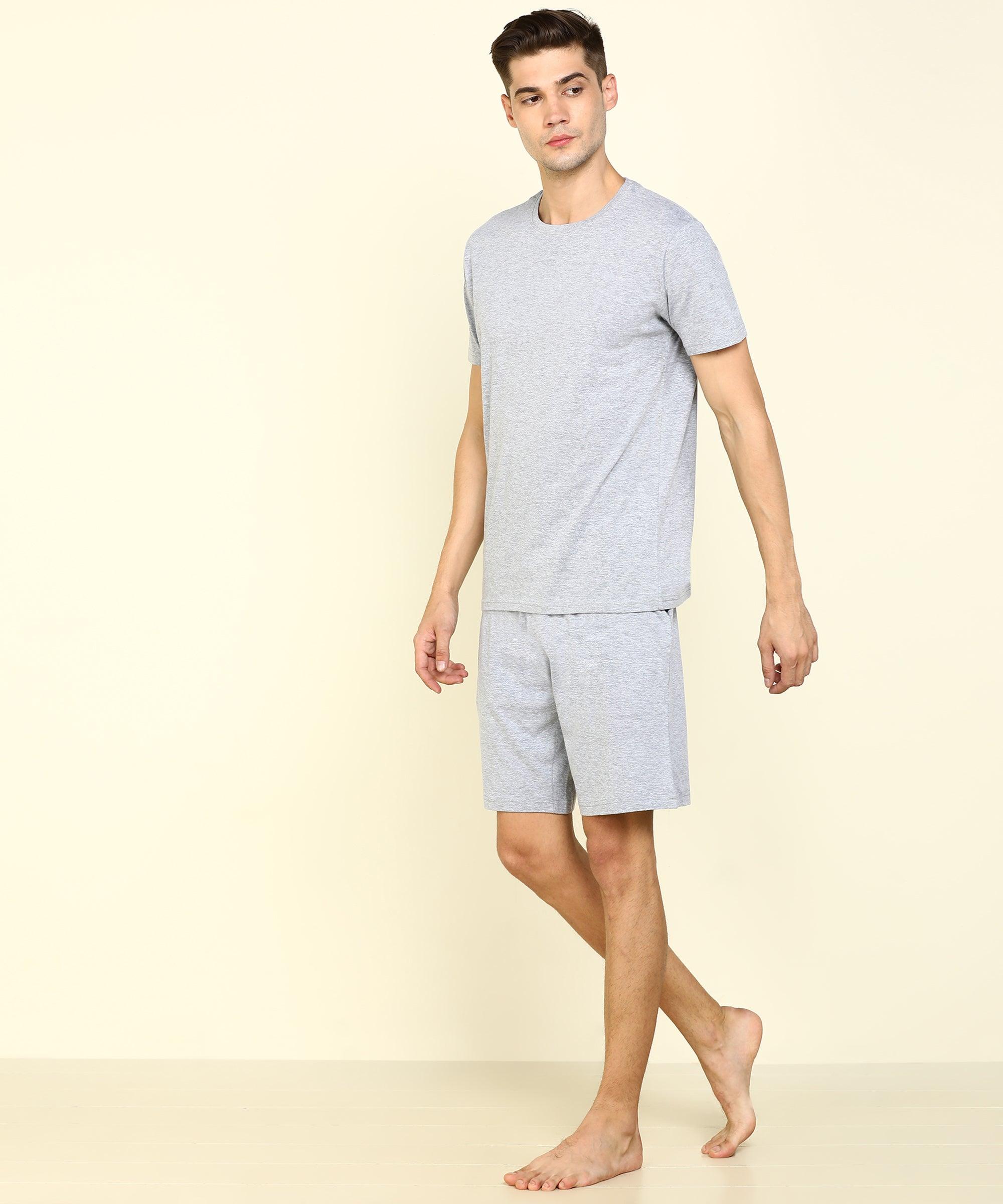 Mens Halfsleeve Tshirt & Shorts Co-ord Set - Young Trendz