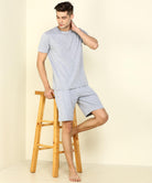 Mens Halfsleeve Tshirt & Shorts Co-ord Set - Young Trendz