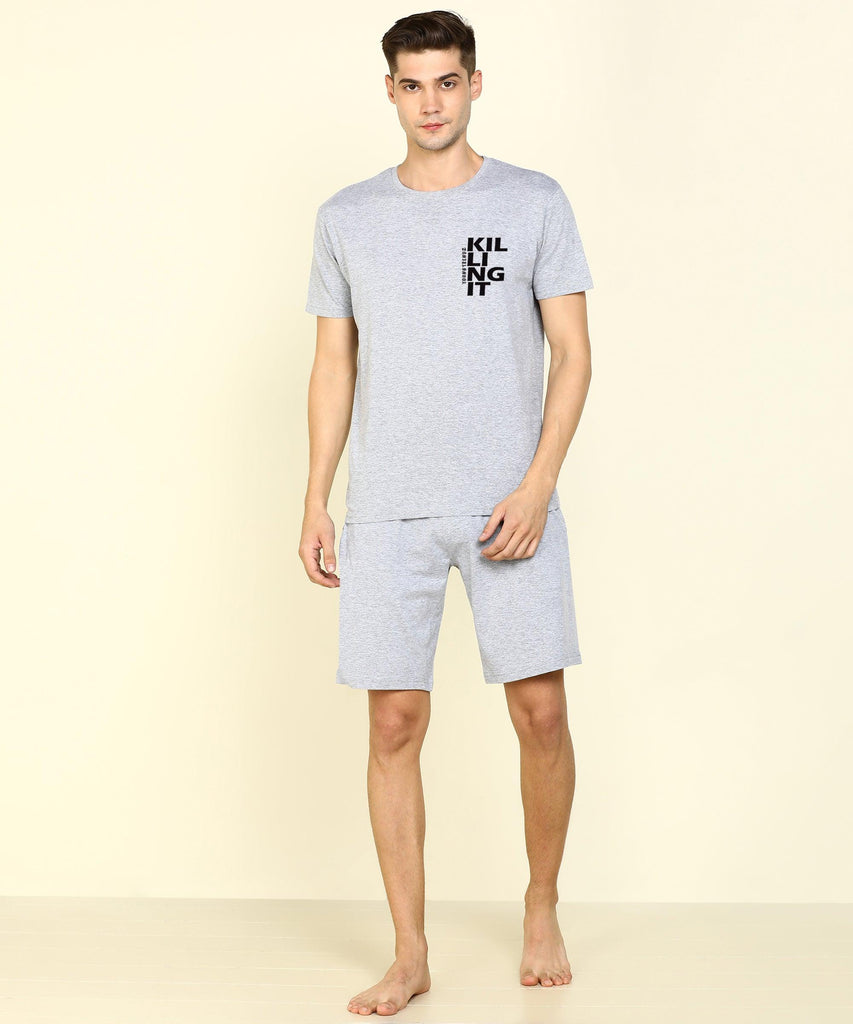 Young Trendz Mens Printed Halfsleeve Tshirt Shorts Set - Young Trendz