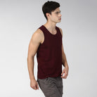 Mens Plain Sleeveless Combo Tshirt - Young Trendz