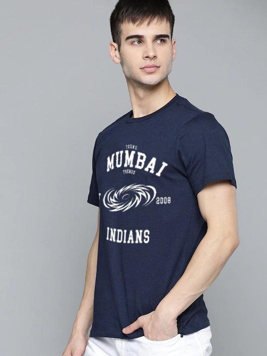 Half Sleeve Mens Mumbai IPL T-Shirts - Young Trendz