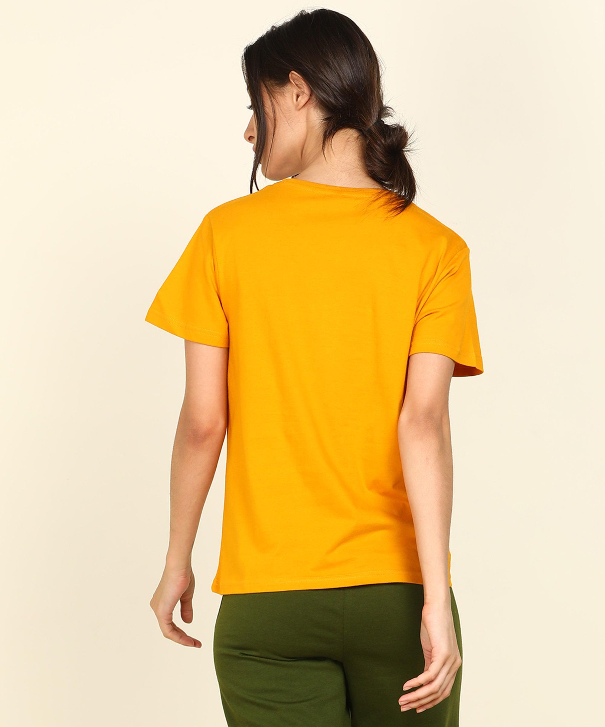 Womens Regular Fit Combo Solid Tshirt - Young Trendz