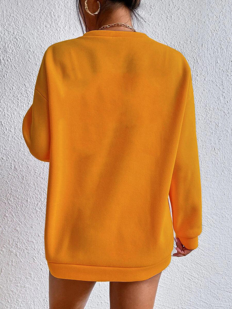 Women's Oversized Sweatshirt Mustard - Young Trendz