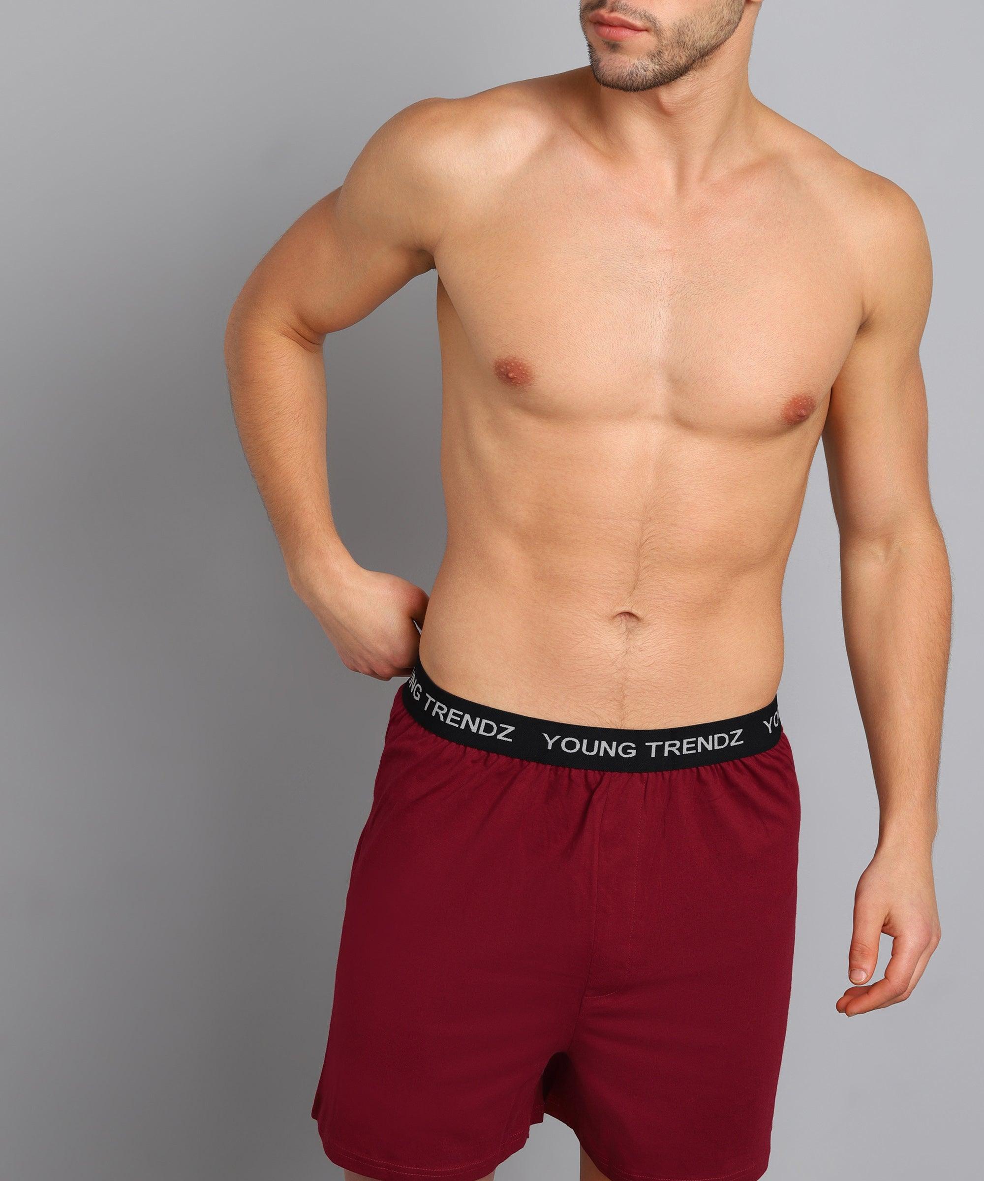 Men's Outer Elastic Boxer - Young Trendz