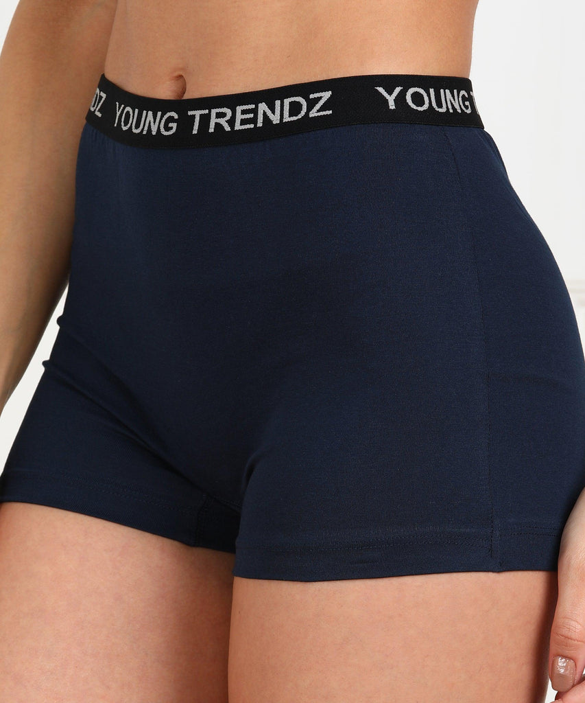 Young trendz Women Boy Short Navy Panty - Young Trendz