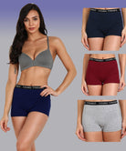 Womens YT Elastic Combo Boyshorts - Young Trendz